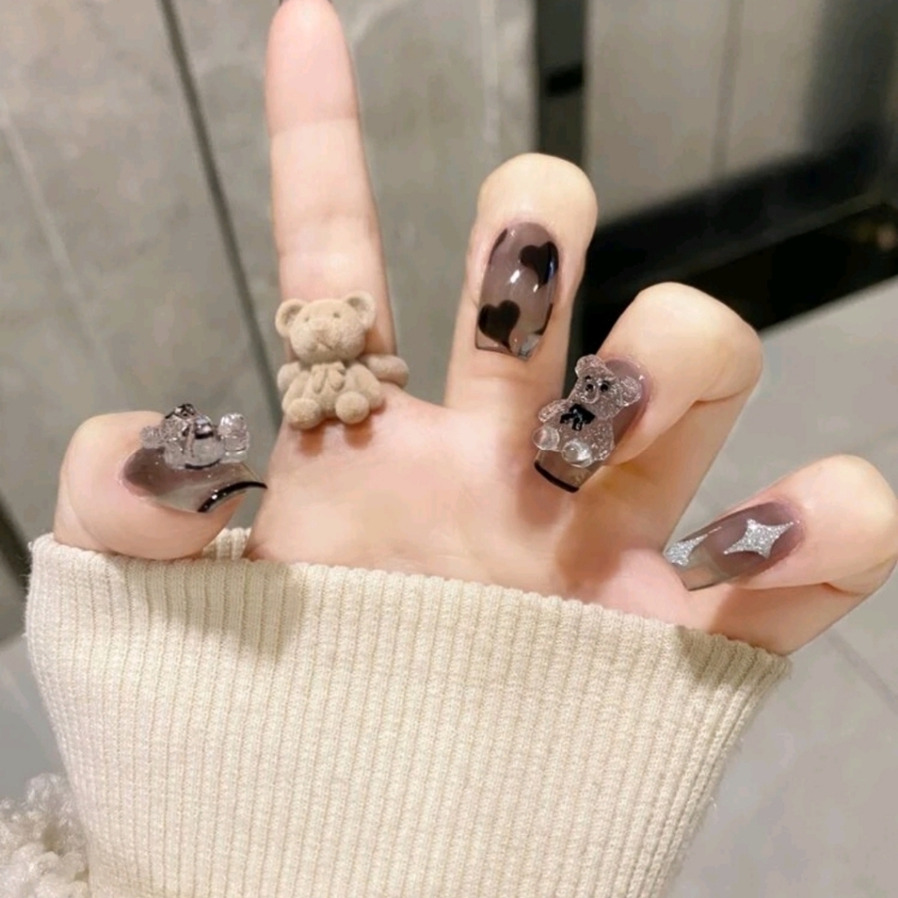Short square press on nail
